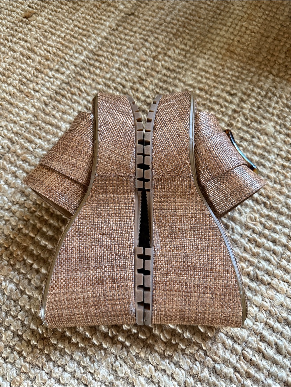 ⚜️ SAM EDELMAN LIVI PLATFORM WEDGE SIZE 8 TAN/BROWN ⚜️ - Picture 4 of 10